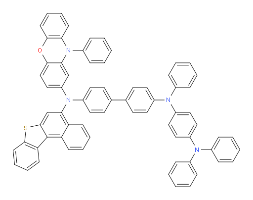 N4-(benzo[b]naphtho[1,2-d]thiophen-5-yl)-N4'-(4-(diphenylamino)phenyl)-N4'-phenyl-N4-(10-phenyl-10H-phenoxazin-2-yl)-[1,1'-biphenyl]-4,4'-diamine
