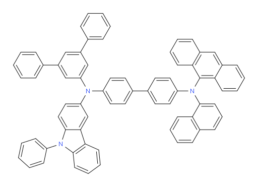 N4-([1,1':3',1''-terphenyl]-5'-yl)-N4'-(anthracen-9-yl)-N4'-(naphthalen-1-yl)-N4-(9-phenyl-9H-carbazol-3-yl)-[1,1'-biphenyl]-4,4'-diamine