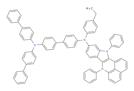 N4,N4-di([1,1'-biphenyl]-4-yl)-N4'-(7,12-diphenyl-7,12-dihydrobenzo[de]indolo[3,2-b]quinolin-10-yl)-N4'-(4-ethylphenyl)-[1,1'-biphenyl]-4,4'-diamine
