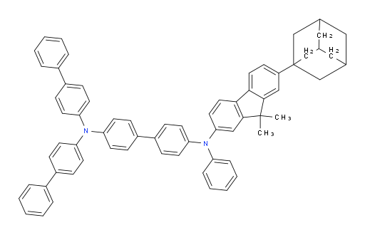 N4,N4-di([1,1'-biphenyl]-4-yl)-N4'-(7-(adamantan-1-yl)-9,9-dimethyl-9H-fluoren-2-yl)-N4'-phenyl-[1,1'-biphenyl]-4,4'-diamine