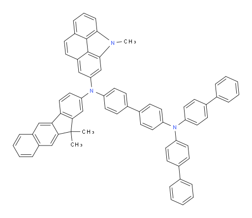 N4,N4-di([1,1'-biphenyl]-4-yl)-N4'-(11,11-dimethyl-11H-benzo[b]fluoren-2-yl)-N4'-(4-methyl-4H-benzo[def]carbazol-2-yl)-[1,1'-biphenyl]-4,4'-diamine