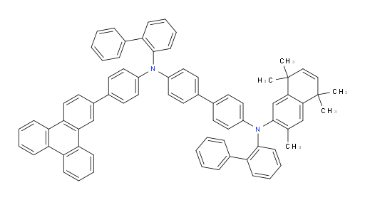 N4,N4'-di([1,1'-biphenyl]-2-yl)-N4-(3,5,5,8,8-pentamethyl-5,8-dihydronaphthalen-2-yl)-N4'-(4-(triphenylen-2-yl)phenyl)-[1,1'-biphenyl]-4,4'-diamine