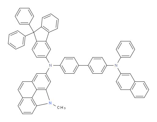 N4-(9,9-diphenyl-9H-fluoren-3-yl)-N4-(4-methyl-4H-benzo[def]carbazol-2-yl)-N4'-(naphthalen-2-yl)-N4'-phenyl-[1,1'-biphenyl]-4,4'-diamine