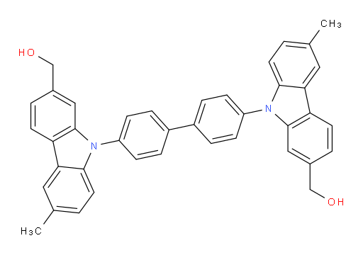 (9,9'-([1,1'-biphenyl]-4,4'-diyl)bis(6-methyl-9H-carbazole-9,2-diyl))dimethanol