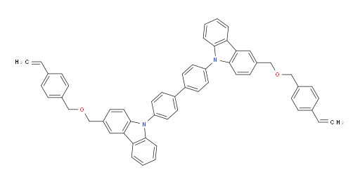 4,4'-bis(3-(((4-vinylbenzyl)oxy)methyl)-9H-carbazol-9-yl)-1,1'-biphenyl