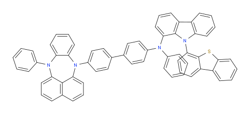 9-(dibenzo[b,d]thiophen-4-yl)-N-phenyl-N-(4'-(12-phenylbenzo[b]naphtho[1,8-ef][1,4]diazepin-7(12H)-yl)-[1,1'-biphenyl]-4-yl)-9H-carbazol-1-amine