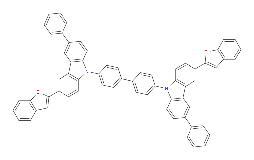 4,4'-bis(3-(benzofuran-2-yl)-6-phenyl-9H-carbazol-9-yl)-1,1'-biphenyl