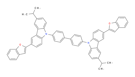 4,4'-bis(3-(benzofuran-2-yl)-6-isopropyl-9H-carbazol-9-yl)-1,1'-biphenyl