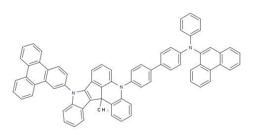 N-(4'-(13c-methyl-9-(triphenylen-2-yl)-9,13c-dihydro-5H-indolo[3',2':4,5]cyclopenta[1,2,3-kl]acridin-5-yl)-[1,1'-biphenyl]-4-yl)-N-phenylphenanthren-9-amine