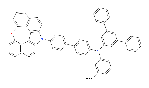 N-(4'-(12H-6-oxa-12-azaindeno[2,1,7,6-ghij]pleiaden-12-yl)-[1,1'-biphenyl]-4-yl)-N-(m-tolyl)-[1,1':3',1''-terphenyl]-5'-amine