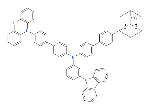 N-(4'-(10H-phenoxazin-10-yl)-[1,1'-biphenyl]-4-yl)-N-(3-(9H-carbazol-9-yl)phenyl)-4'-(adamantan-1-yl)-[1,1'-biphenyl]-4-amine
