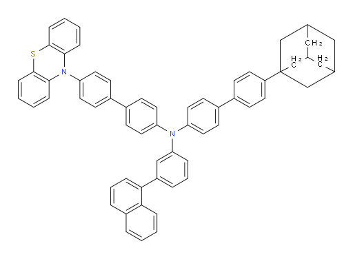 N-(4'-(10H-phenothiazin-10-yl)-[1,1'-biphenyl]-4-yl)-4'-(adamantan-1-yl)-N-(3-(naphthalen-1-yl)phenyl)-[1,1'-biphenyl]-4-amine