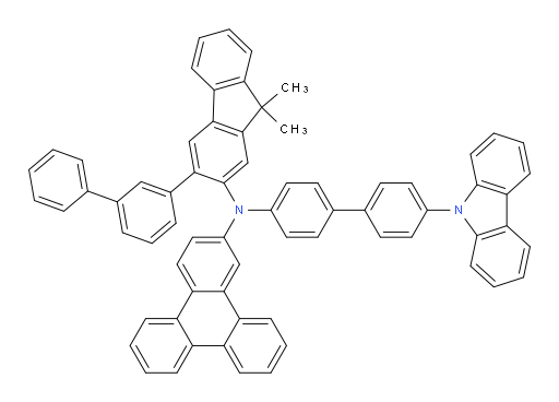 N-(4'-(9H-carbazol-9-yl)-[1,1'-biphenyl]-4-yl)-N-(3-([1,1'-biphenyl]-3-yl)-9,9-dimethyl-9H-fluoren-2-yl)triphenylen-2-amine