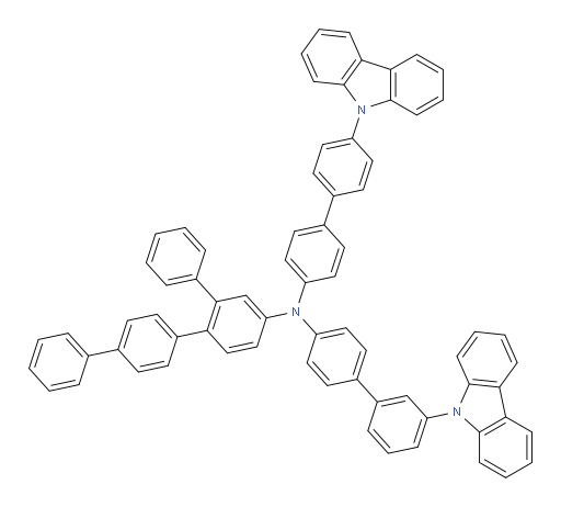N-(3'-(9H-carbazol-9-yl)-[1,1'-biphenyl]-4-yl)-N-(4'-(9H-carbazol-9-yl)-[1,1'-biphenyl]-4-yl)-[1,1':2',1'':4'',1'''-quaterphenyl]-5'-amine