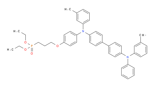 diethyl (3-(4-((4'-(phenyl(m-tolyl)amino)-[1,1'-biphenyl]-4-yl)(m-tolyl)amino)phenoxy)propyl)phosphonate