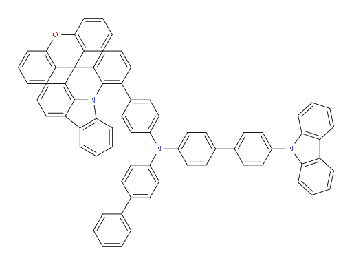 N-([1,1'-biphenyl]-4-yl)-4'-(9H-carbazol-9-yl)-N-(4-(spiro[indolo[3,2,1-de]acridine-8,9'-xanthen]-12-yl)phenyl)-[1,1'-biphenyl]-4-amine