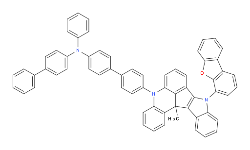 N-([1,1'-biphenyl]-4-yl)-4'-(9-(dibenzo[b,d]furan-4-yl)-13c-methyl-9,13c-dihydro-5H-indolo[3',2':4,5]cyclopenta[1,2,3-kl]acridin-5-yl)-N-phenyl-[1,1'-biphenyl]-4-amine