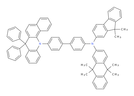 N-(9,9-dimethyl-9H-fluoren-2-yl)-N-(4'-(7,7-diphenylbenzo[c]acridin-12(7H)-yl)-[1,1'-biphenyl]-4-yl)-9,9,10,10-tetramethyl-9,10-dihydroanthracen-2-amine