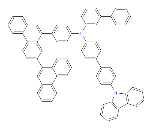 N-(4'-(9H-carbazol-9-yl)-[1,1'-biphenyl]-4-yl)-N-(4-([2,9'-biphenanthren]-10-yl)phenyl)-[1,1'-biphenyl]-3-amine