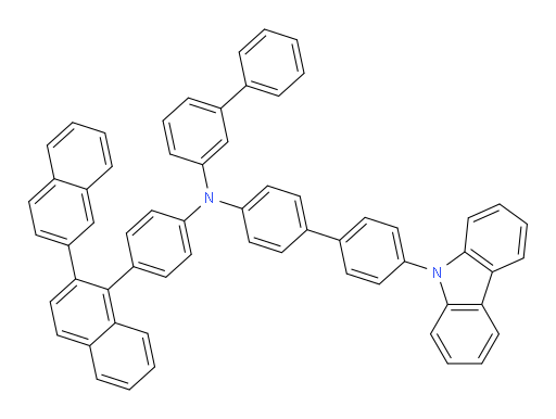 N-(4'-(9H-carbazol-9-yl)-[1,1'-biphenyl]-4-yl)-N-(4-([2,2'-binaphthalen]-1-yl)phenyl)-[1,1'-biphenyl]-3-amine