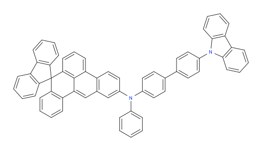 N-(4'-(9H-carbazol-9-yl)-[1,1'-biphenyl]-4-yl)-N-phenylspiro[benzo[gh]tetraphene-8,9'-fluoren]-2-amine