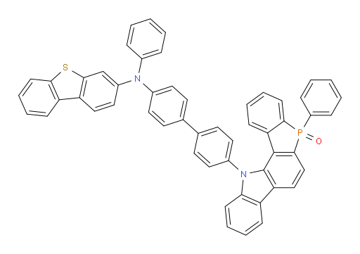 12-(4'-(dibenzo[b,d]thiophen-3-yl(phenyl)amino)-[1,1'-biphenyl]-4-yl)-5-phenyl-5,12-dihydrophosphindolo[3,2-a]carbazole 5-oxide