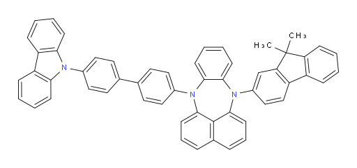 7-(4'-(9H-carbazol-9-yl)-[1,1'-biphenyl]-4-yl)-12-(9,9-dimethyl-9H-fluoren-2-yl)-7,12-dihydrobenzo[b]naphtho[1,8-ef][1,4]diazepine