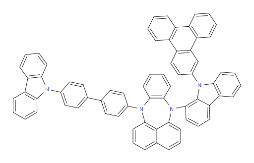 7-(4'-(9H-carbazol-9-yl)-[1,1'-biphenyl]-4-yl)-12-(9-(triphenylen-2-yl)-9H-carbazol-1-yl)-7,12-dihydrobenzo[b]naphtho[1,8-ef][1,4]diazepine