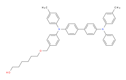 6-((4-((4'-(phenyl(p-tolyl)amino)-[1,1'-biphenyl]-4-yl)(p-tolyl)amino)benzyl)oxy)hexan-1-ol