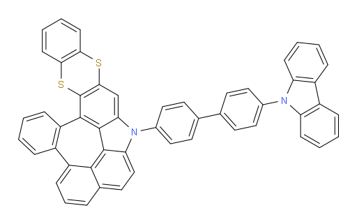 6-(4'-(9H-carbazol-9-yl)-[1,1'-biphenyl]-4-yl)-6H-8,13-dithia-6-azabenzo[6,7]naphtho[2',1',8':3,4,5]azuleno[8,1-ab]anthracene