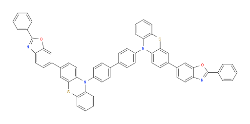 4,4'-bis(3-(2-phenylbenzo[d]oxazol-6-yl)-10H-phenothiazin-10-yl)-1,1'-biphenyl