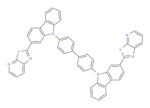 4,4'-bis(2-(thiazolo[5,4-b]pyridin-2-yl)-9H-carbazol-9-yl)-1,1'-biphenyl