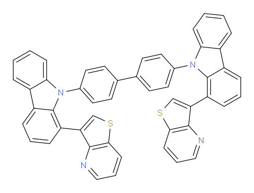 4,4'-bis(1-(thieno[3,2-b]pyridin-3-yl)-9H-carbazol-9-yl)-1,1'-biphenyl