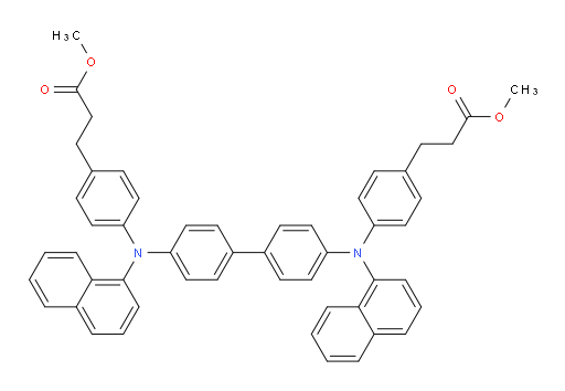 dimethyl 3,3'-(([1,1'-biphenyl]-4,4'-diylbis(naphthalen-1-ylazanediyl))bis(4,1-phenylene))dipropanoate