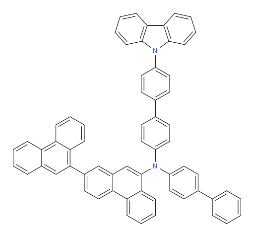 N-(4'-(9H-carbazol-9-yl)-[1,1'-biphenyl]-4-yl)-N-([1,1'-biphenyl]-4-yl)-[2,9'-biphenanthren]-9-amine