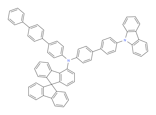 N-(4'-(9H-carbazol-9-yl)-[1,1'-biphenyl]-4-yl)-N-([1,1':4',1''-terphenyl]-4-yl)-9,9'-spirobi[fluoren]-4-amine