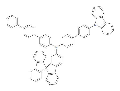 N-(4'-(9H-carbazol-9-yl)-[1,1'-biphenyl]-4-yl)-N-([1,1':4',1''-terphenyl]-4-yl)-9,9'-spirobi[fluoren]-2-amine