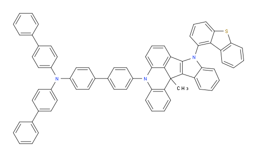 N,N-di([1,1'-biphenyl]-4-yl)-4'-(9-(dibenzo[b,d]thiophen-1-yl)-13c-methyl-9,13c-dihydro-5H-indolo[3',2':4,5]cyclopenta[1,2,3-kl]acridin-5-yl)-[1,1'-biphenyl]-4-amine