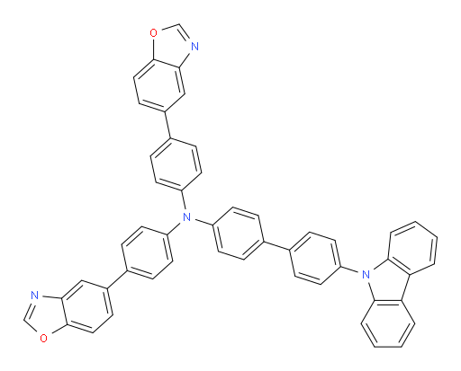 N,N-bis(4-(benzo[d]oxazol-5-yl)phenyl)-4'-(9H-carbazol-9-yl)-[1,1'-biphenyl]-4-amine