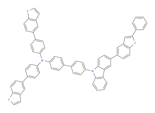 N,N-bis(4-(benzo[b]thiophen-5-yl)phenyl)-4'-(3-(2-phenylbenzo[b]thiophen-5-yl)-9H-carbazol-9-yl)-[1,1'-biphenyl]-4-amine