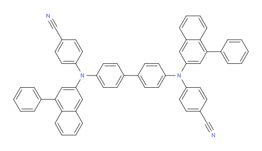 4,4'-([1,1'-biphenyl]-4,4'-diylbis((4-phenylnaphthalen-2-yl)azanediyl))dibenzonitrile