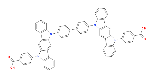 4,4'-(11,11'-([1,1'-biphenyl]-4,4'-diyl)bis(indolo[3,2-b]carbazole-11,5(11H)-diyl))dibenzoic acid