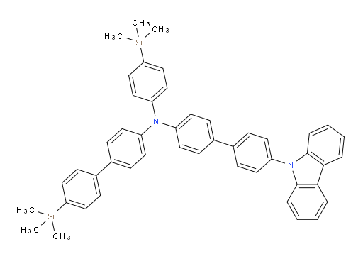 N-(4'-(9H-carbazol-9-yl)-[1,1'-biphenyl]-4-yl)-4'-(trimethylsilyl)-N-(4-(trimethylsilyl)phenyl)-[1,1'-biphenyl]-4-amine