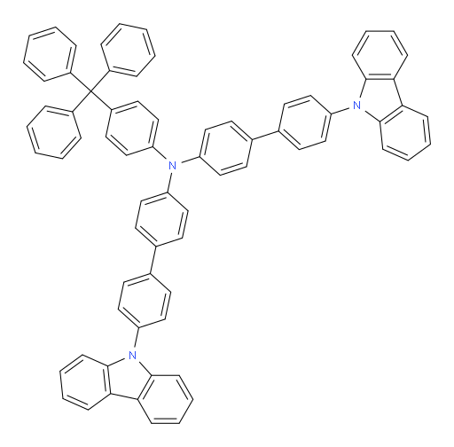 N-(4'-(9H-carbazol-9-yl)-[1,1'-biphenyl]-4-yl)-4'-(9H-carbazol-9-yl)-N-(4-tritylphenyl)-[1,1'-biphenyl]-4-amine