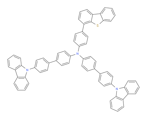 N-(4'-(9H-carbazol-9-yl)-[1,1'-biphenyl]-4-yl)-4'-(9H-carbazol-9-yl)-N-(4-(dibenzo[b,d]thiophen-4-yl)phenyl)-[1,1'-biphenyl]-4-amine