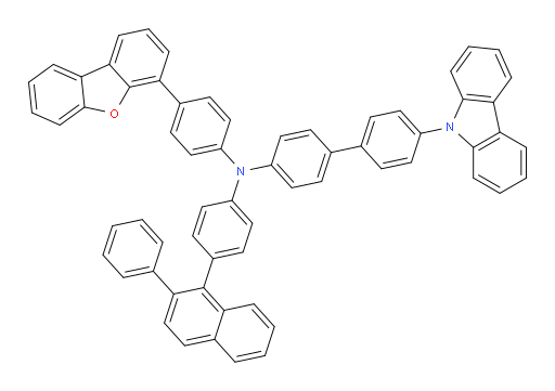 4'-(9H-carbazol-9-yl)-N-(4-(dibenzo[b,d]furan-4-yl)phenyl)-N-(4-(2-phenylnaphthalen-1-yl)phenyl)-[1,1'-biphenyl]-4-amine