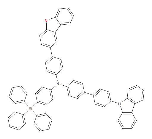 4'-(9H-carbazol-9-yl)-N-(4-(dibenzo[b,d]furan-2-yl)phenyl)-N-(4-(triphenylsilyl)phenyl)-[1,1'-biphenyl]-4-amine