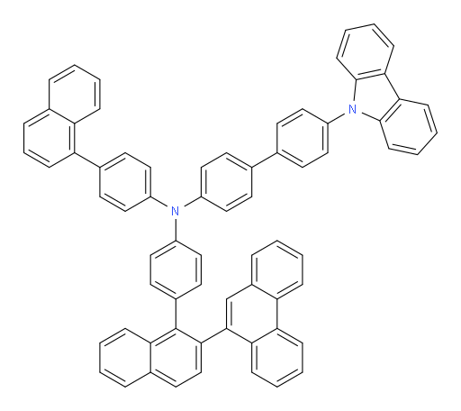 4'-(9H-carbazol-9-yl)-N-(4-(naphthalen-1-yl)phenyl)-N-(4-(2-(phenanthren-9-yl)naphthalen-1-yl)phenyl)-[1,1'-biphenyl]-4-amine