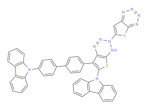 7-(4'-(9H-carbazol-9-yl)-[1,1'-biphenyl]-4-yl)-6-(9H-carbazol-9-yl)-4H-3,6'-bithieno[2,3-e][1,2,3,4]tetrazine