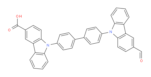 9-(4'-(3-formyl-9H-carbazol-9-yl)-[1,1'-biphenyl]-4-yl)-9H-carbazole-3-carboxylic acid